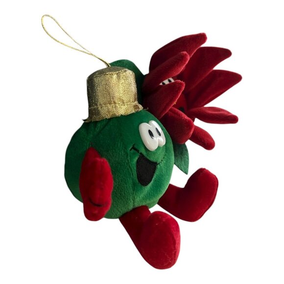 VTG Set of 2 Merry Beans Plush Ornaments – Dandee International Christmas Charac - Picture 2 of 6